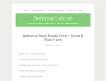 Tablet Screenshot of defencelahore.com